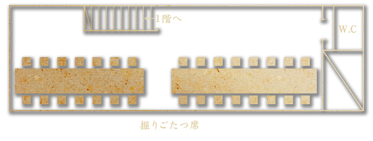 宴会におすすめの2階